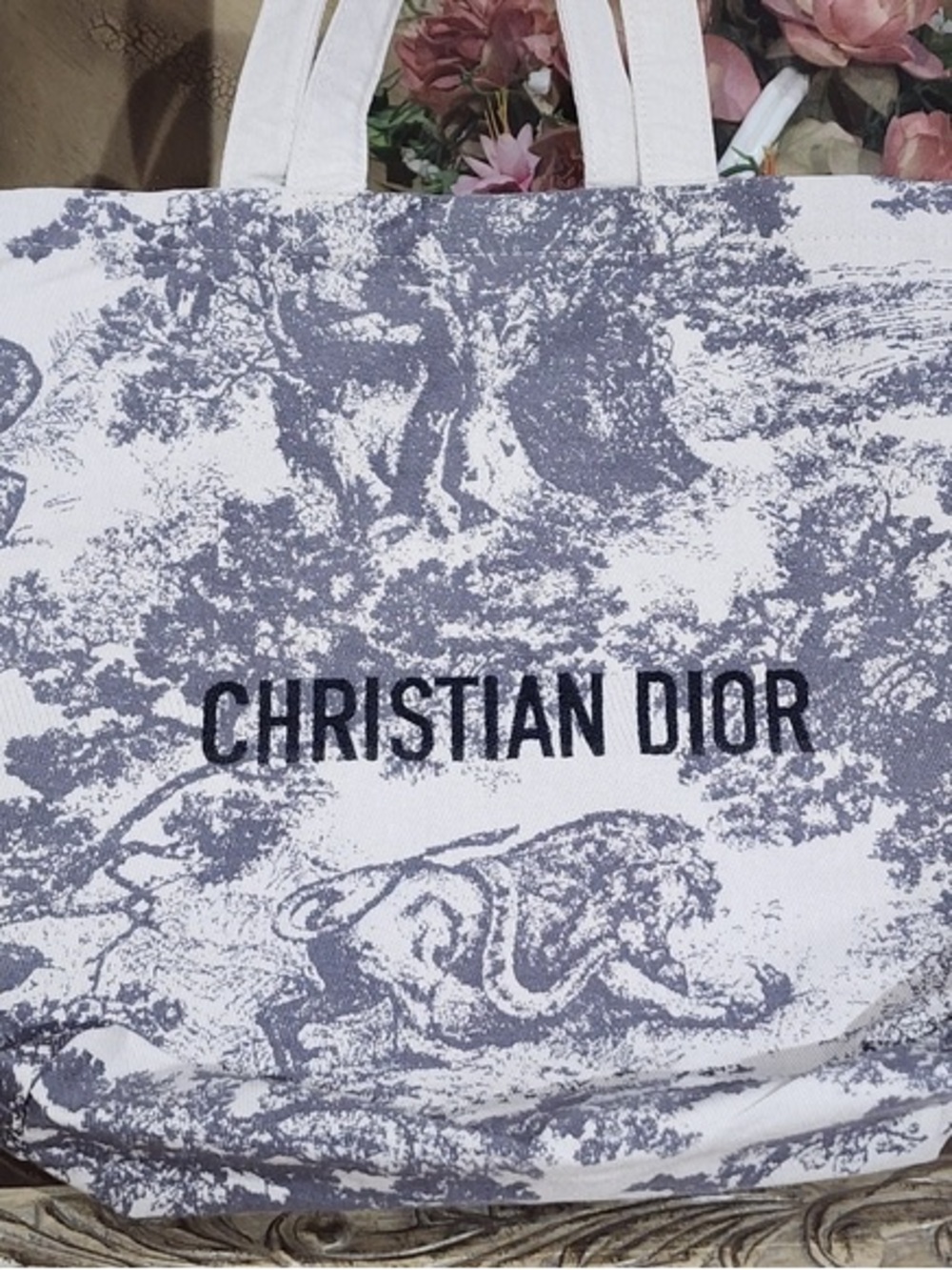 Christian Dior Canvas Tote bag *read description *